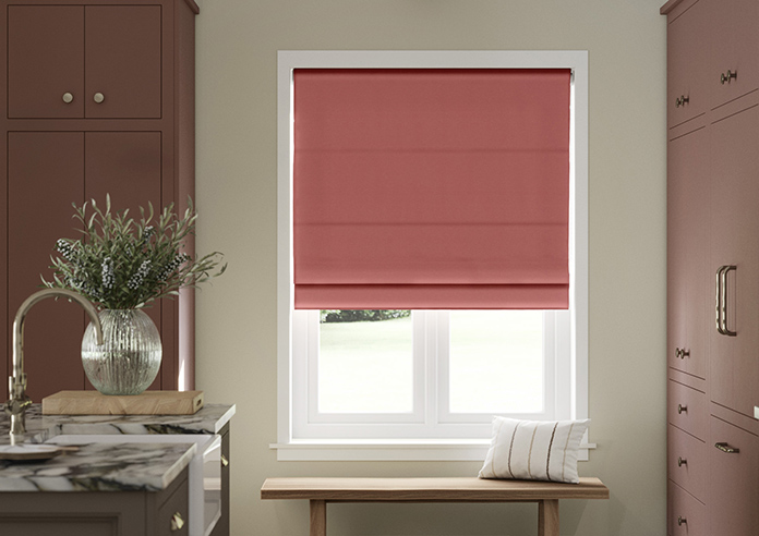 Norleigh, Strawberry - Twist&Fit Roman Blind - Image 3
